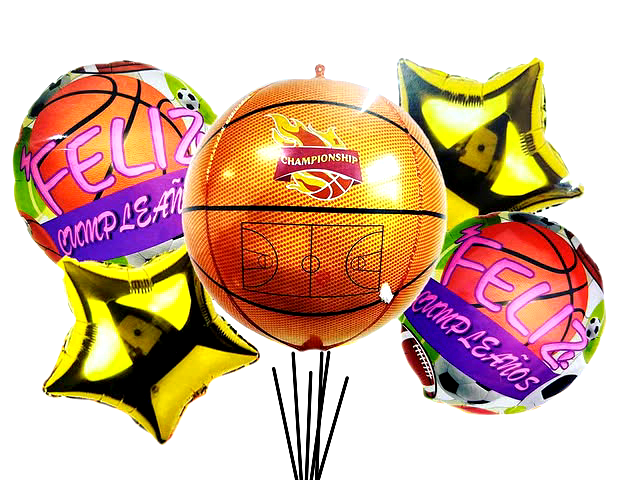 SET DE GLOBOS BASKETBALL
