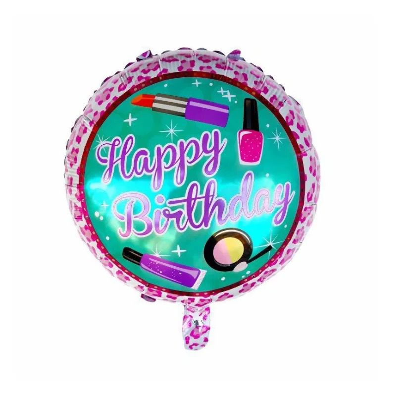 Metálico 18¨ Happy Birthday Makeup