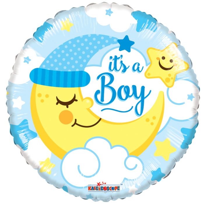 BABY BOY SLEEPING MOON 18"