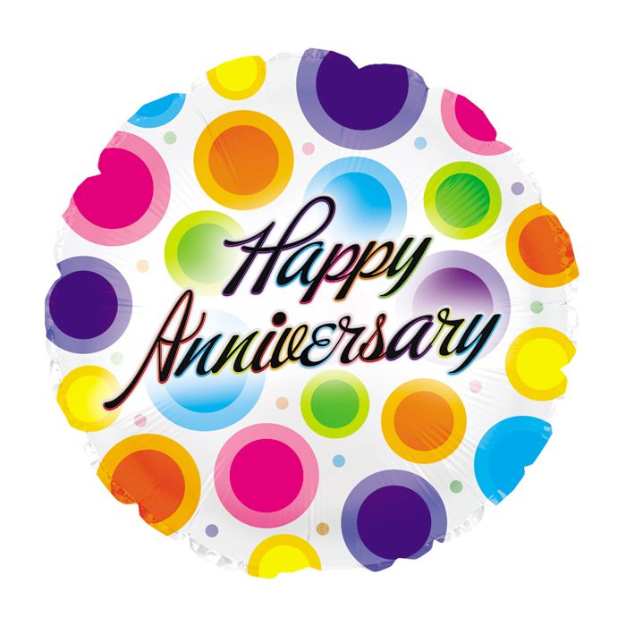 18" Anniversary Dancing Dots