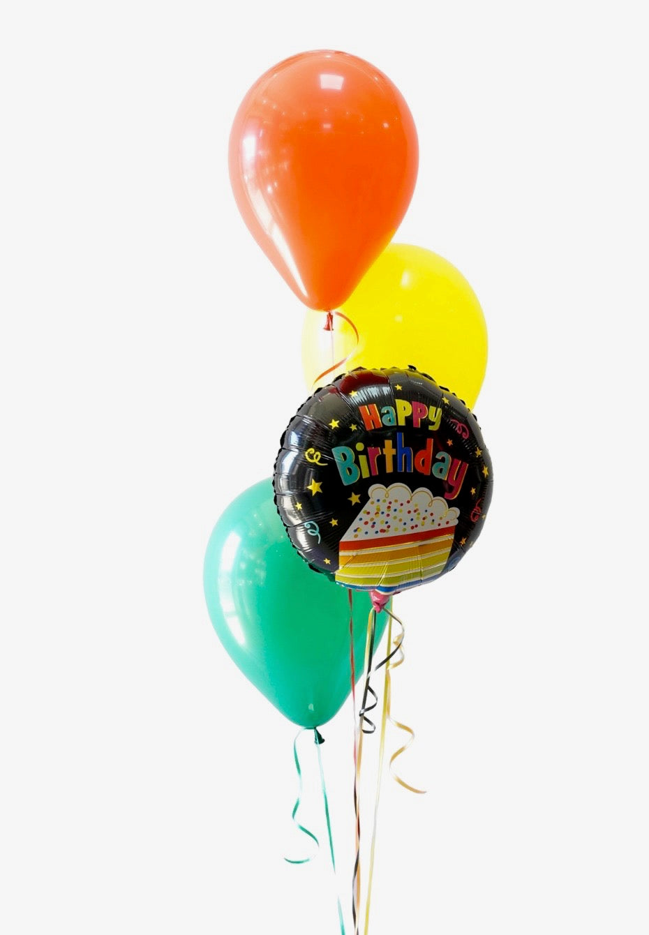 Arreglo de Globos 3 latex 12" mas Metálico de 18"