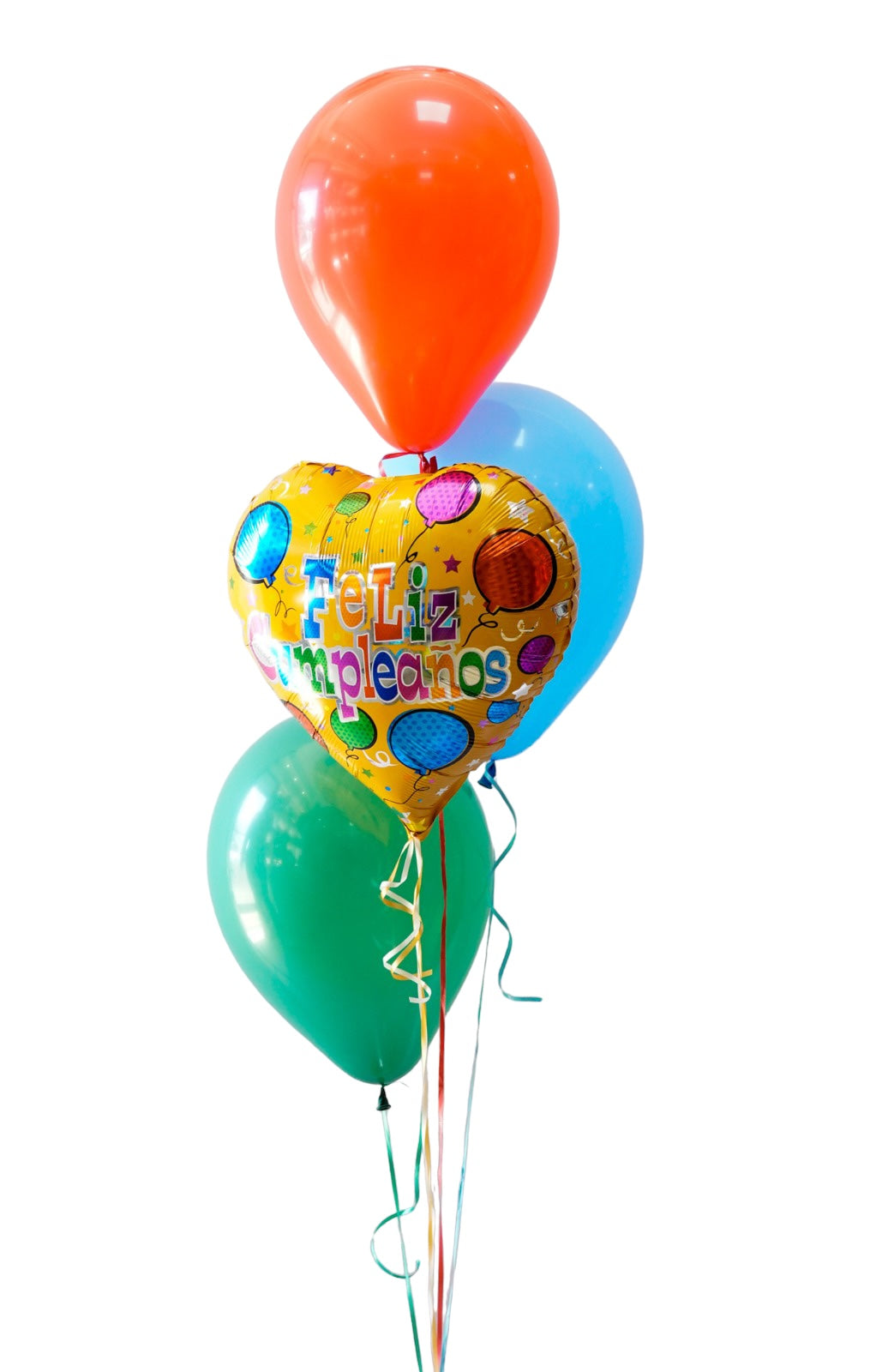 Arreglo de Globos 3 latex 12" mas Metálico de 18"