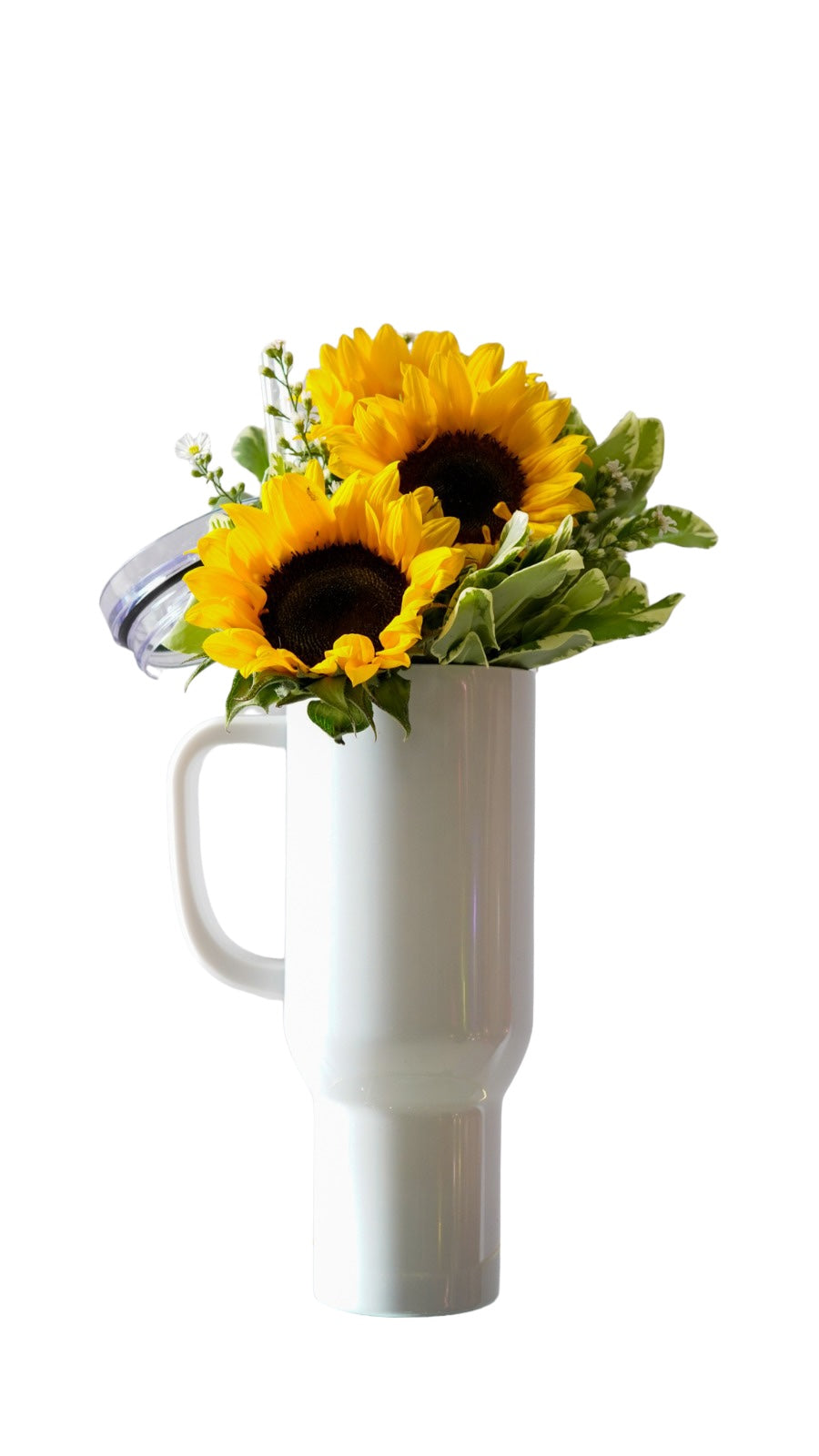 Arreglo en girasoles en Vaso 40 onza personalizado en sublimación