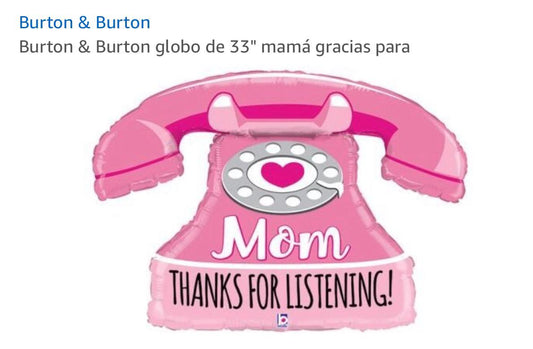 Metálico Supershape Mom Thanks For Listening!