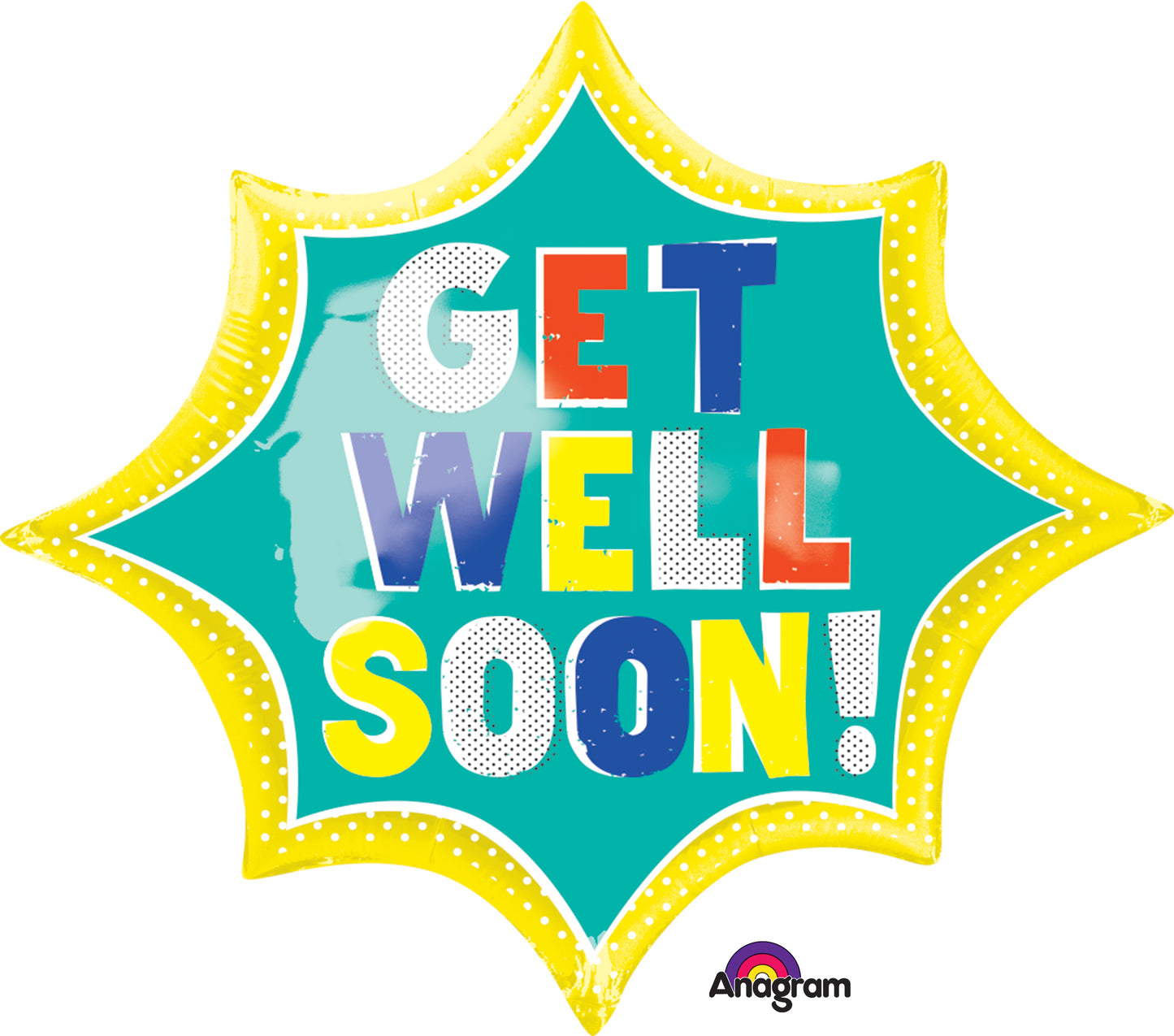 36" Jumbo Get Well Soon Burst Ballon