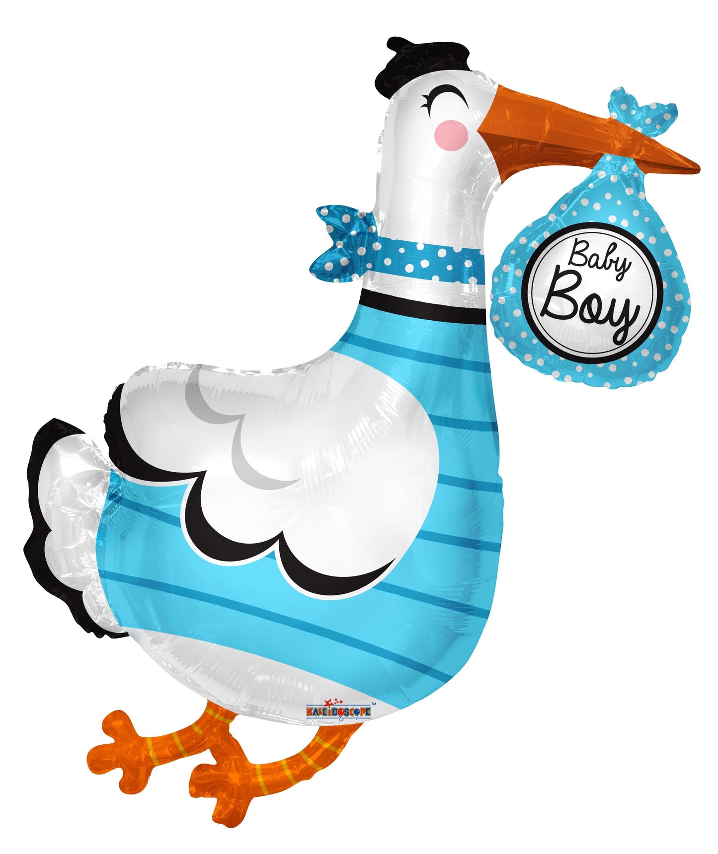 BABY BOY STORK SHAPE BALLOON 36"