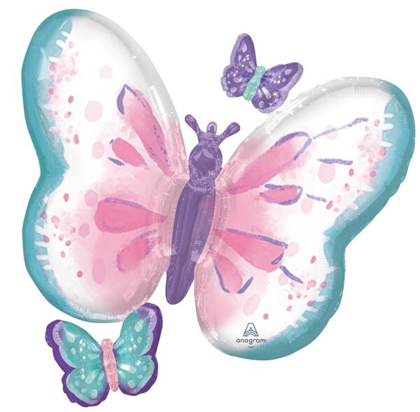 MET SUPERSHAPE MARIPOSA AQUA Y MORADA