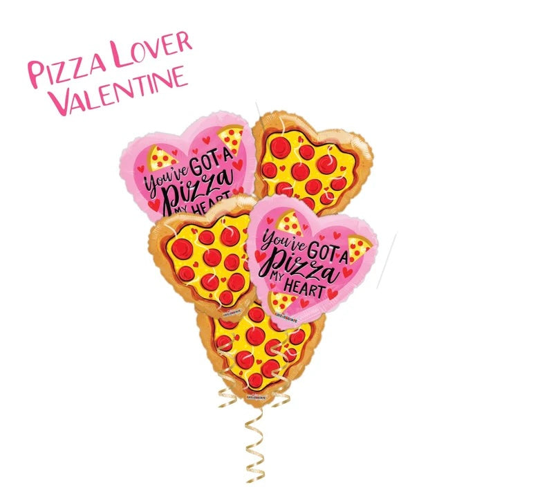 Arreglo 5 globos pizza