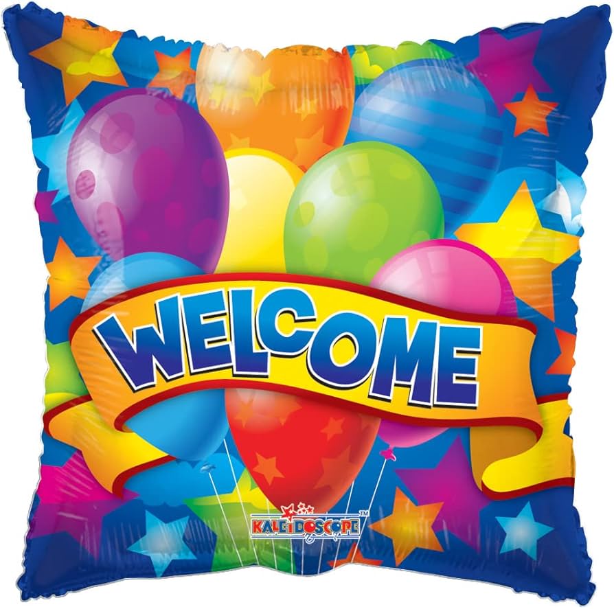 WELCOME FESTIVAL BALLOONS 18"