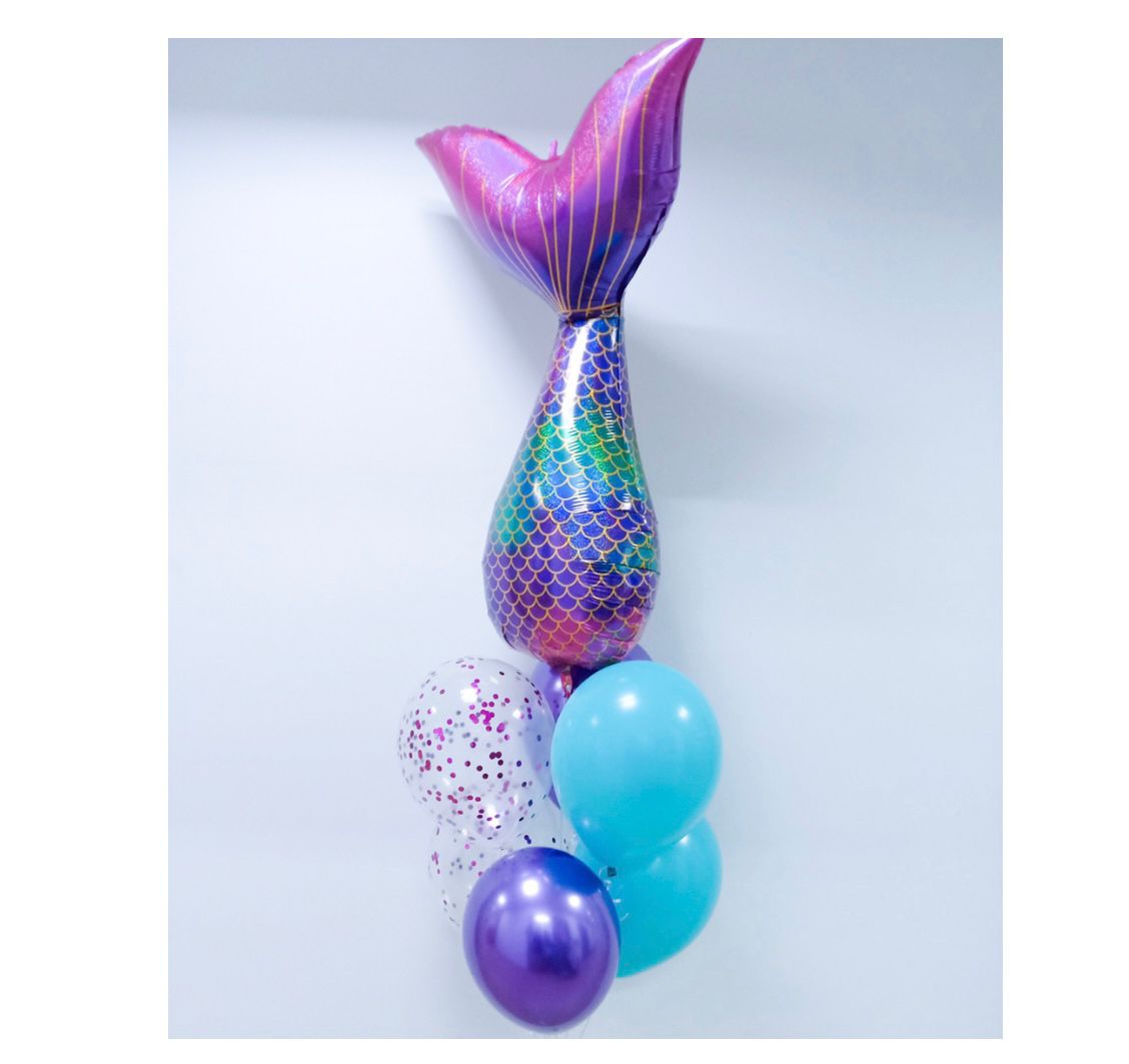Arreglo de Globos Cola de Sirena