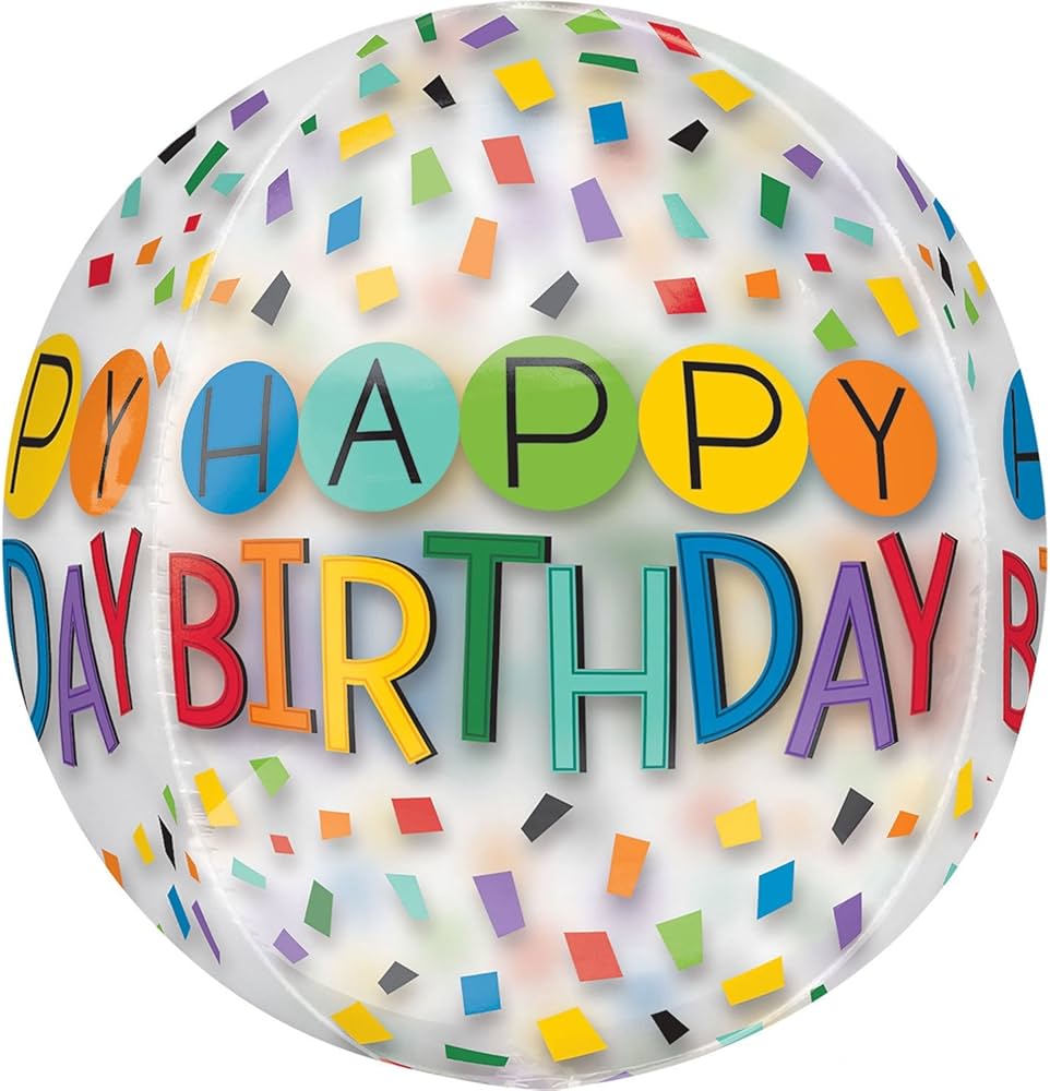 ORBZ "HAPPY BIRTHDAY" CONFETTI (16")