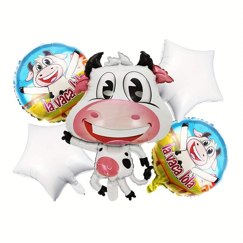 SET DE GLOBOS LA VACA LOLA (5 PIEZAS)