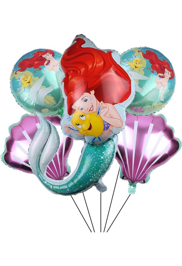 Set De Globos Sirenita Ariel