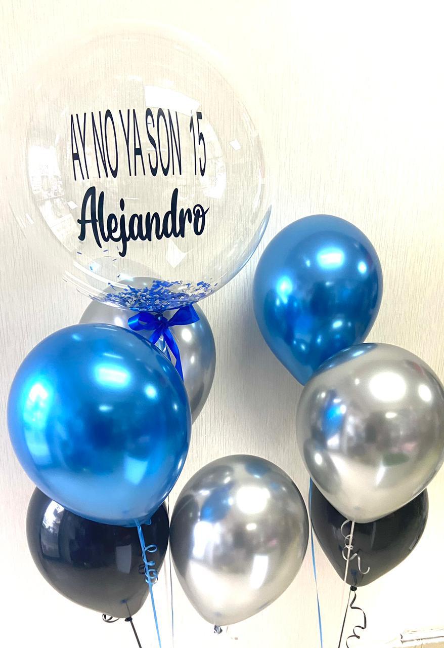 Arreglo de Globos Burbuja Personalizada