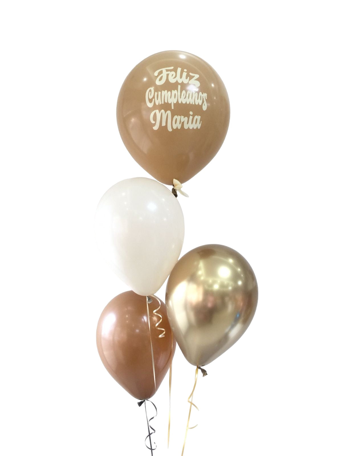 Arreglo de globos colores tierra