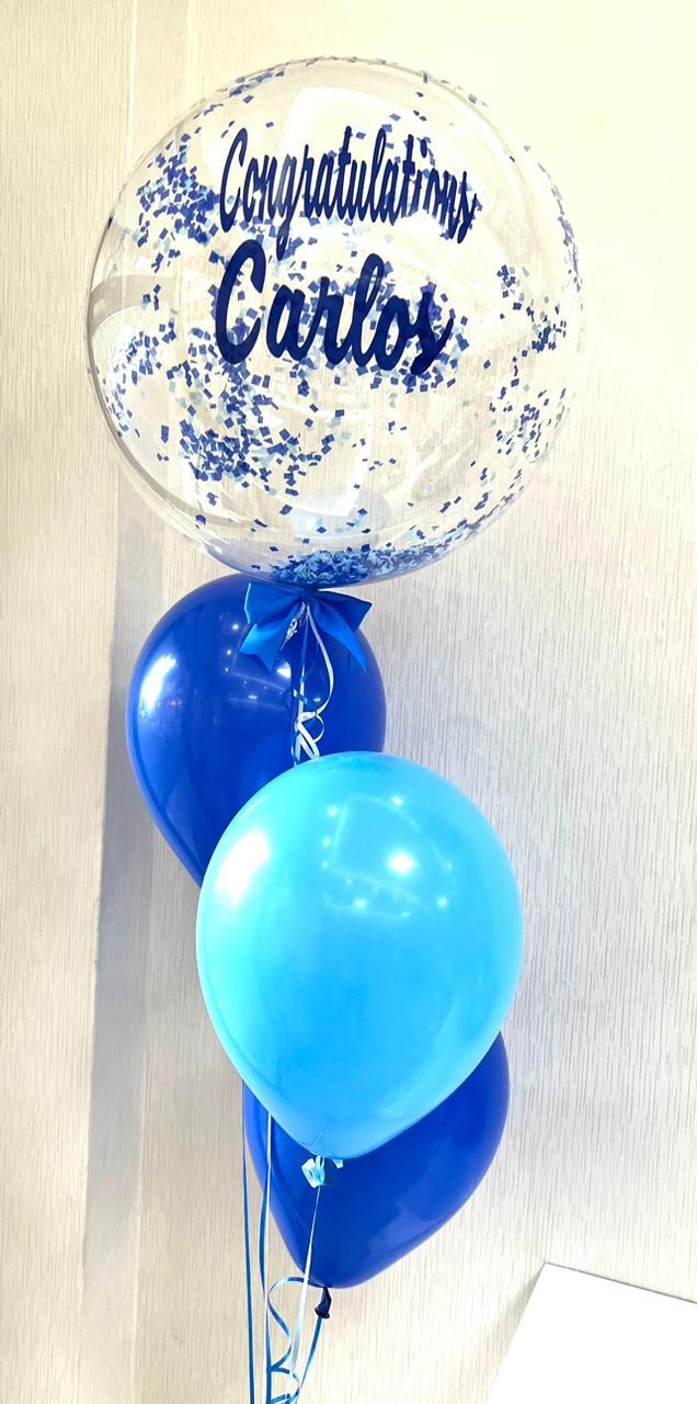 Arreglo de Globos Burbuja Personalizada