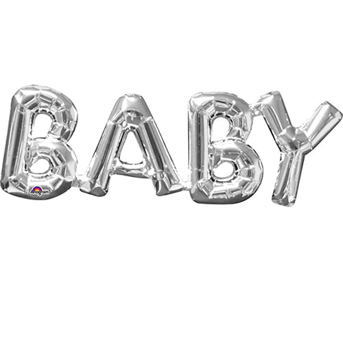BABY LETTER PLATEADO