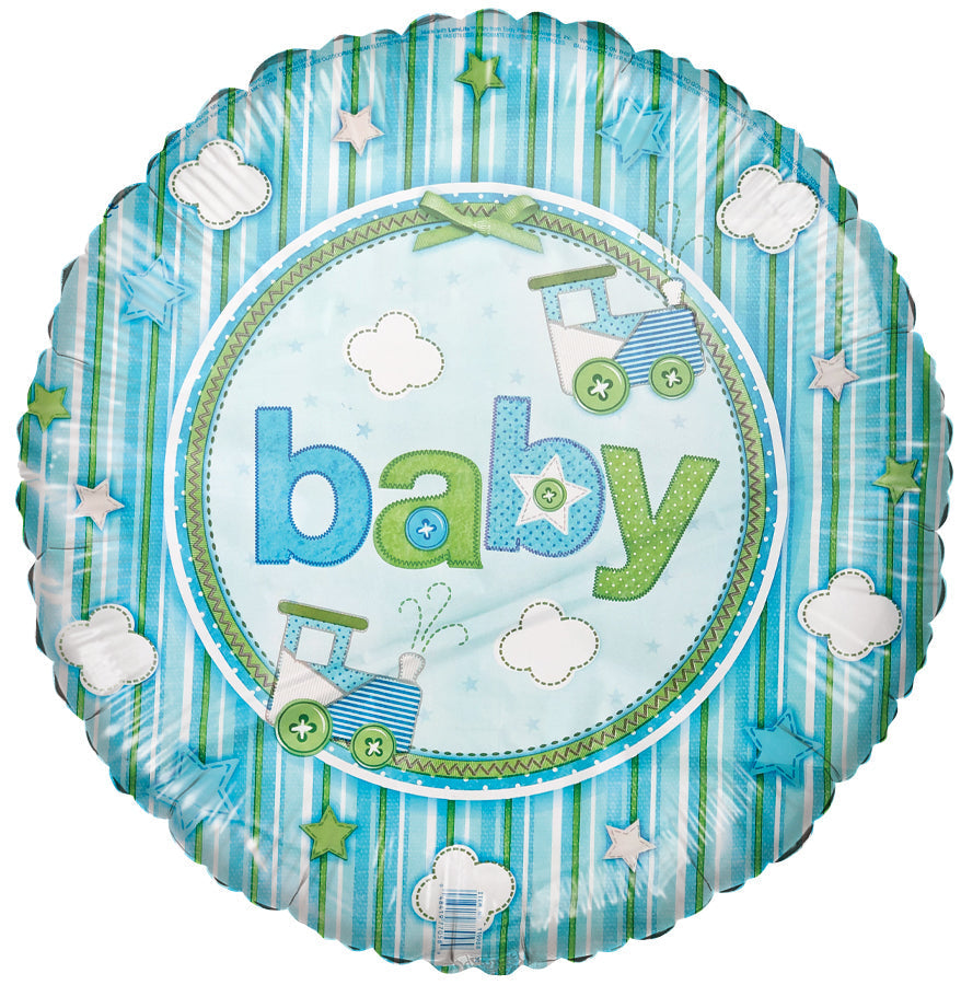 BABY BOY BLUE CARTER FOIL BALLOONS