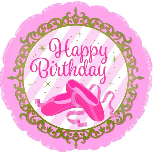 PINK BALLERINA BIRTHDAY 18"