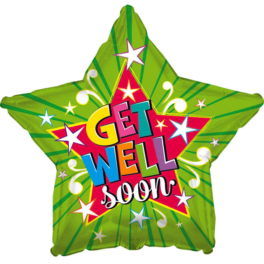 GET WELL SOON LIME BURST (18 pulg.)