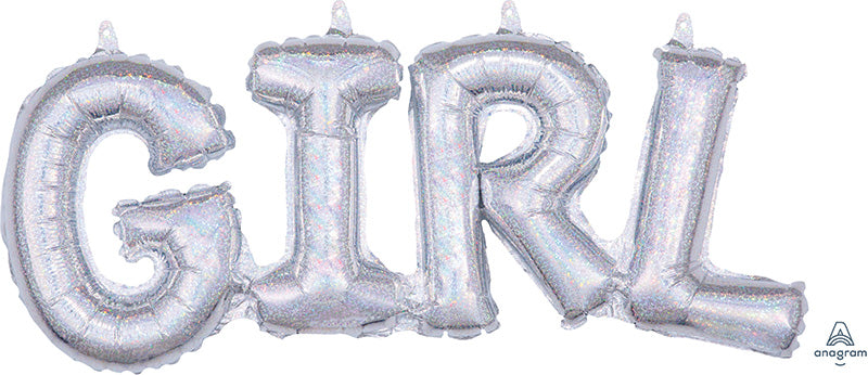 22" Airfill Girl Holographic