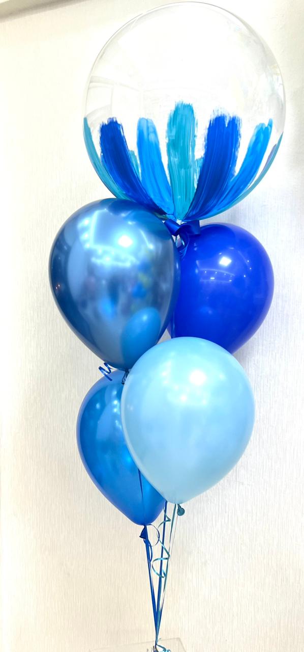 Burbuja 24" pintada +4 latex 12"