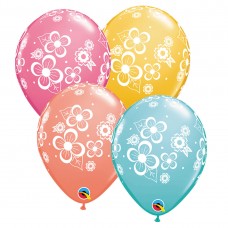 Latex 12" printed flores