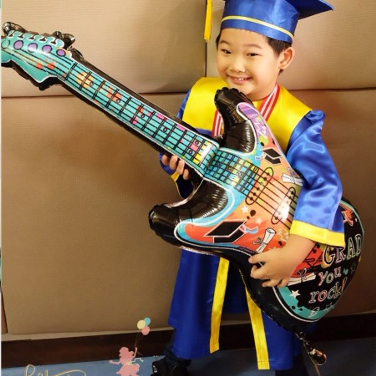 39" Grad You Rock! Jumbo Rock n' Roll Guitar Foil Balloon