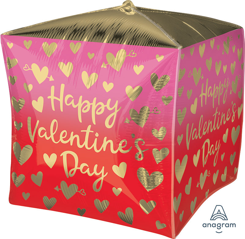 15" UltraShape Cubez Happy Valentine's Day
