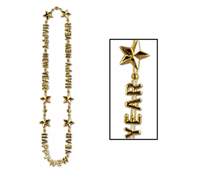 Collar New Year dorado