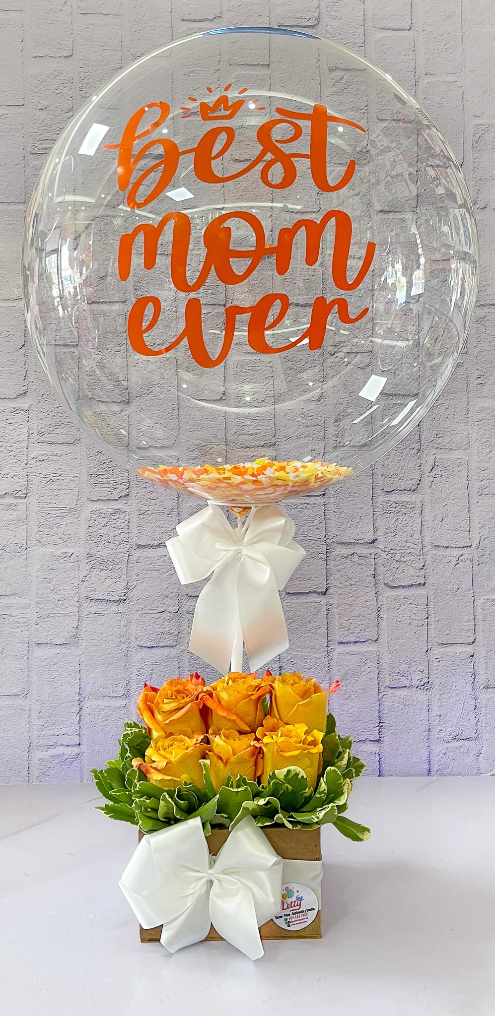Arreglo de rosas amarillas Best Mom Ever