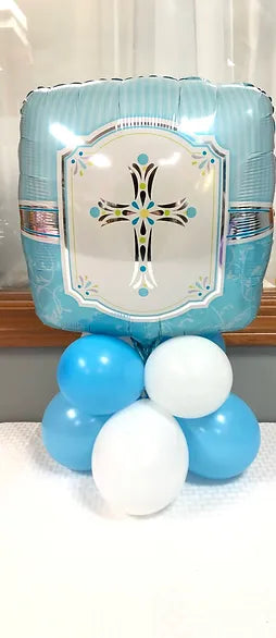 Base de globos bautizo/Primera comunión