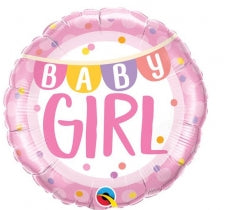 BABY GIRL METÁLICO 18"