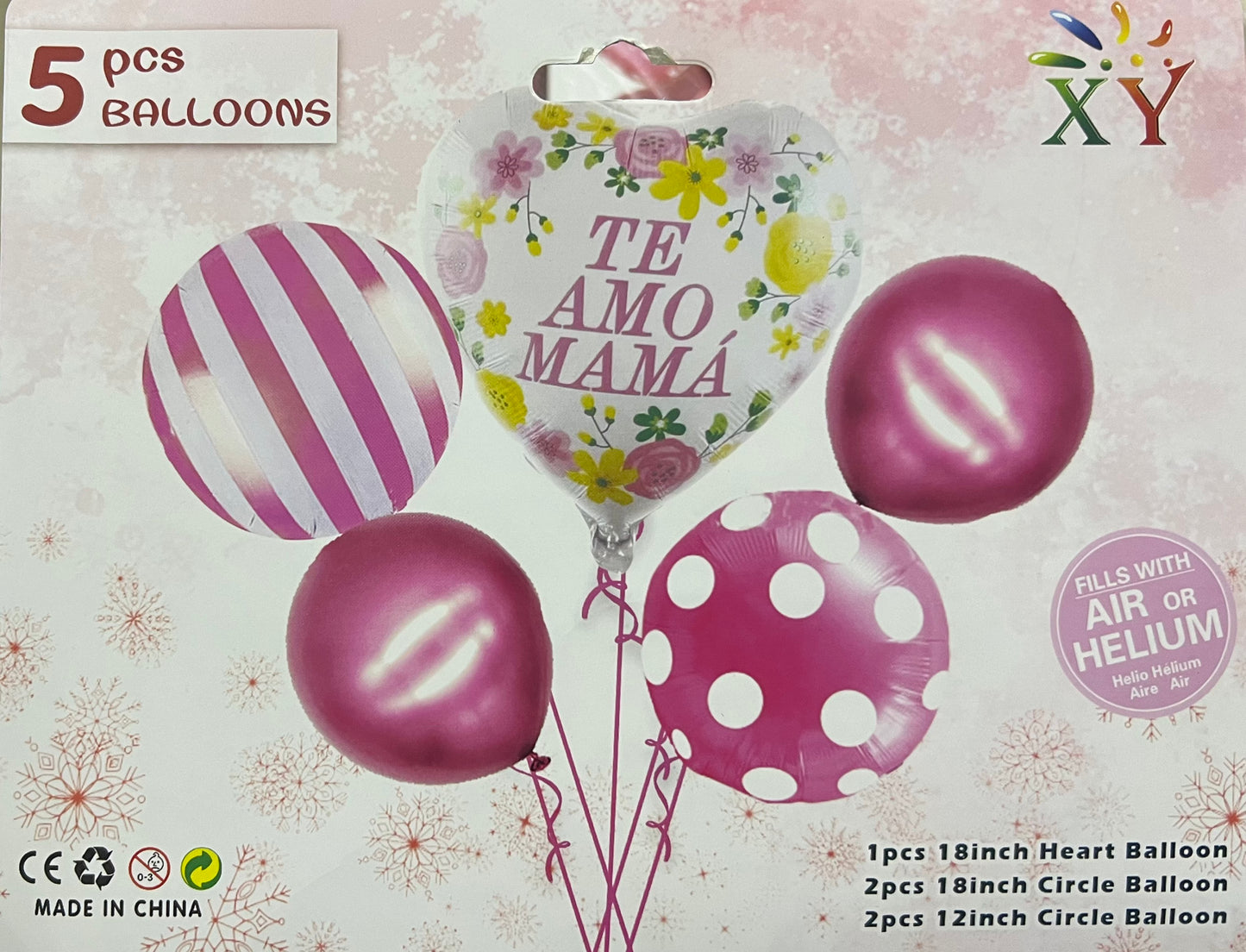 Set de Globos Te Amo Mama