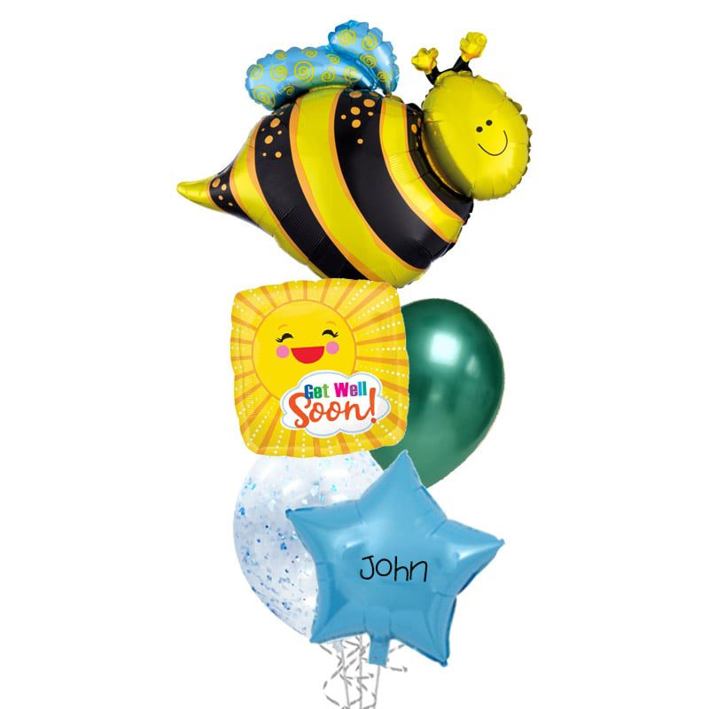 Arreglo de globos mejórate pronto Abeja