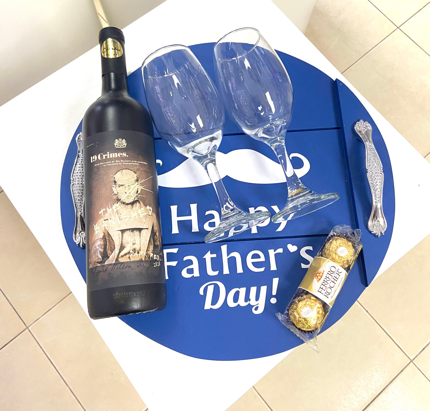 Bandeja personalizada Happy Fathers Day