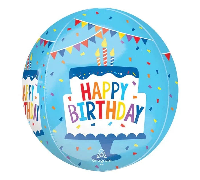 ORBZ "HAPPY BIRTHDAY" PASTEL (18")