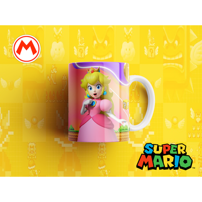 TAZA PRINCESA PEACH SUPER MARIO BROS