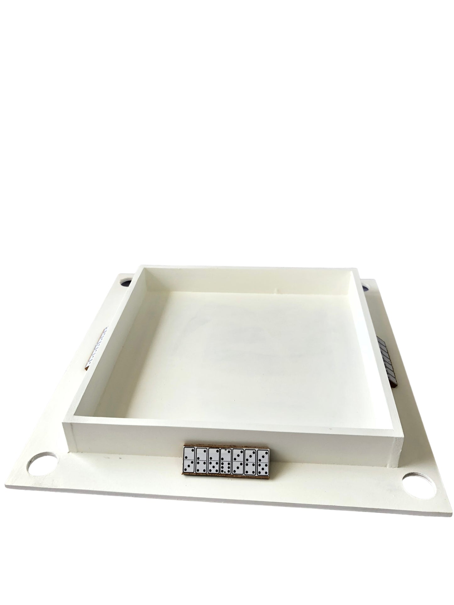 Bandeja Domino Blanca 13x13