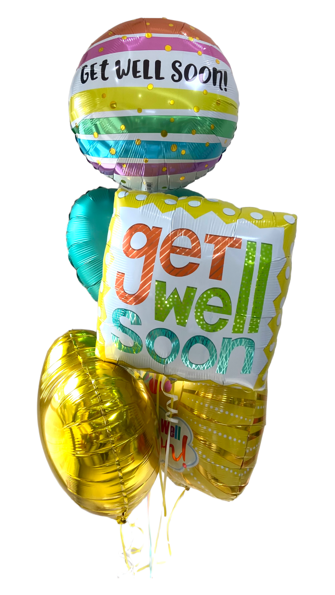 Arreglo de globos Get Well Soon