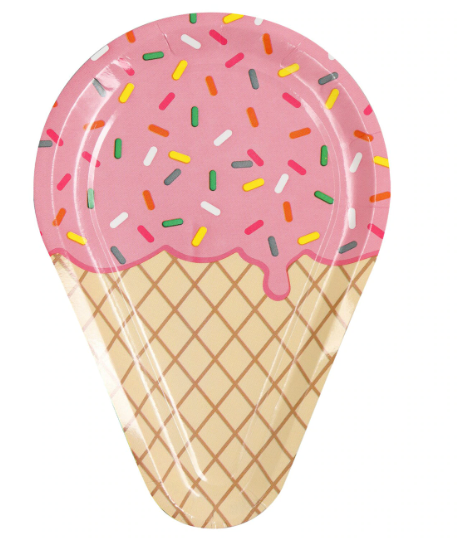 Platos Helado Barquilla