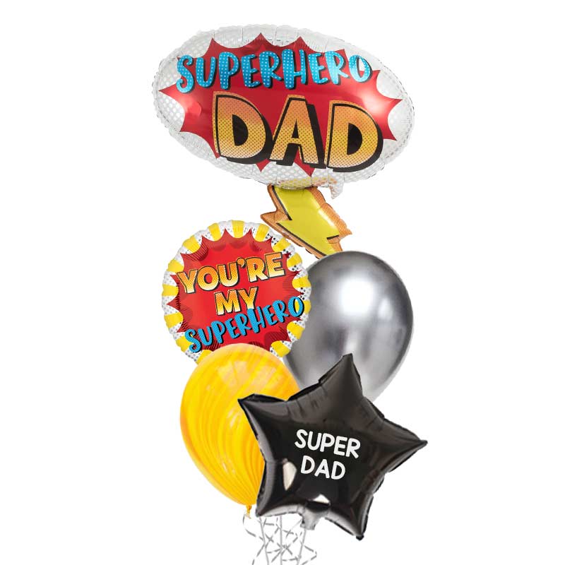 Arreglo de Globos Superhero Dad