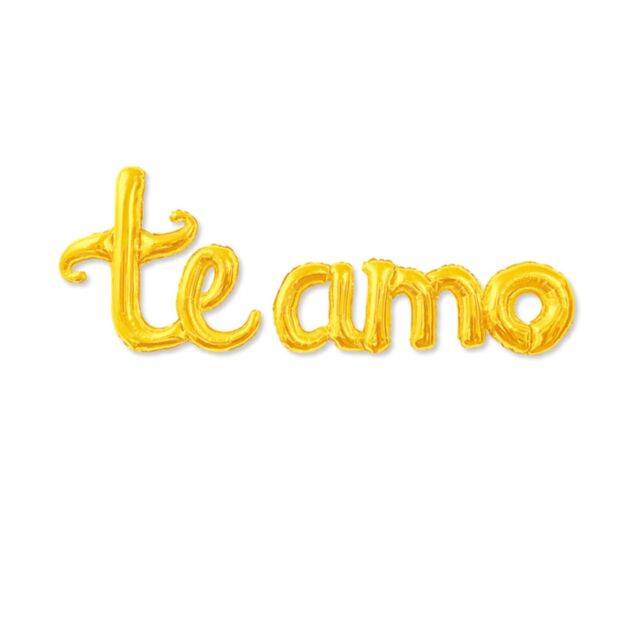 Letrero te Amo Dorado