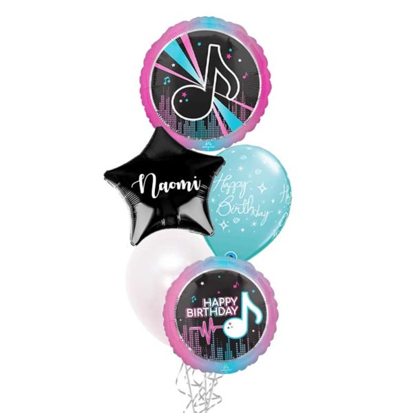 Arreglo de Globos Tik Tok nota musical