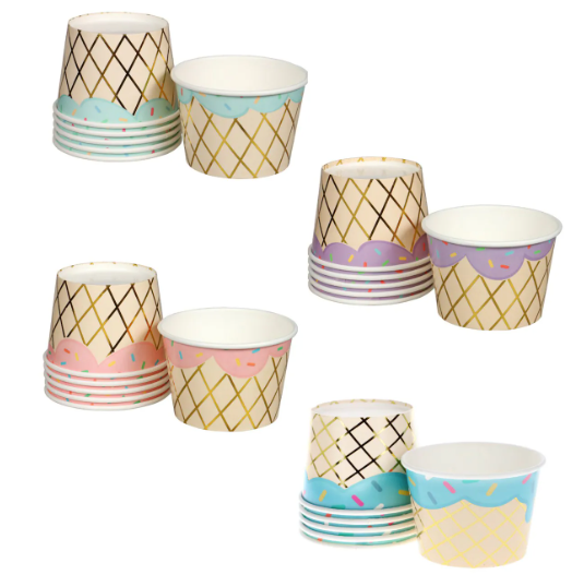 Vasos Helado Barquilla