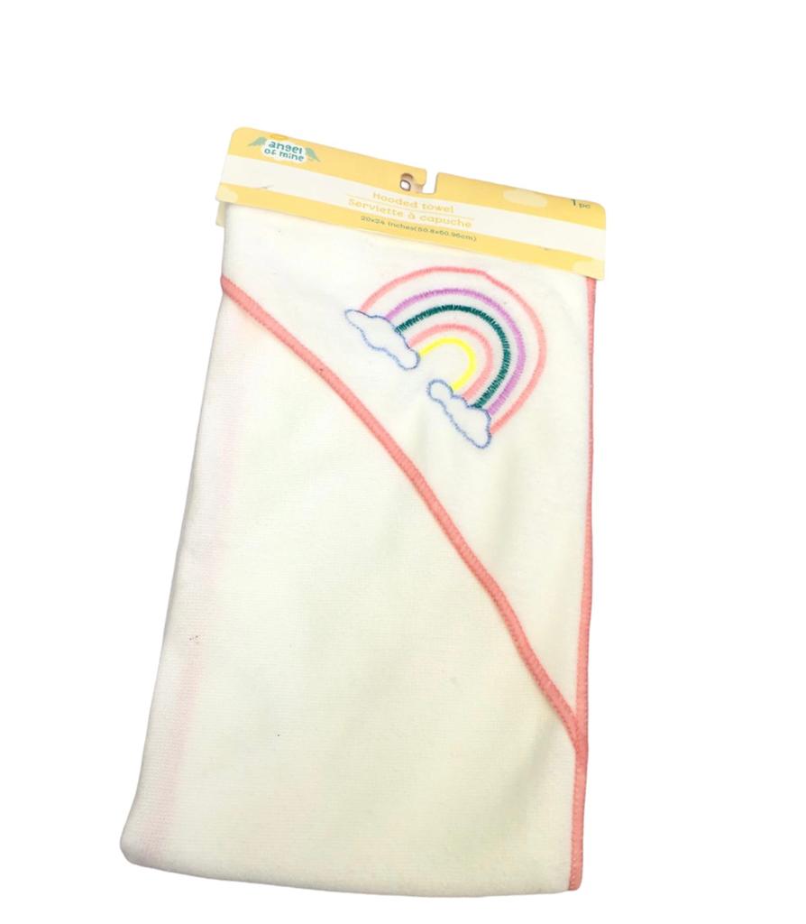 Toalla Blanca con diseño de Arcoiris