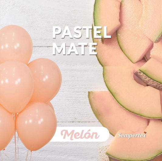 Bouquet de globos Latex 12" Pastel Mate Melon