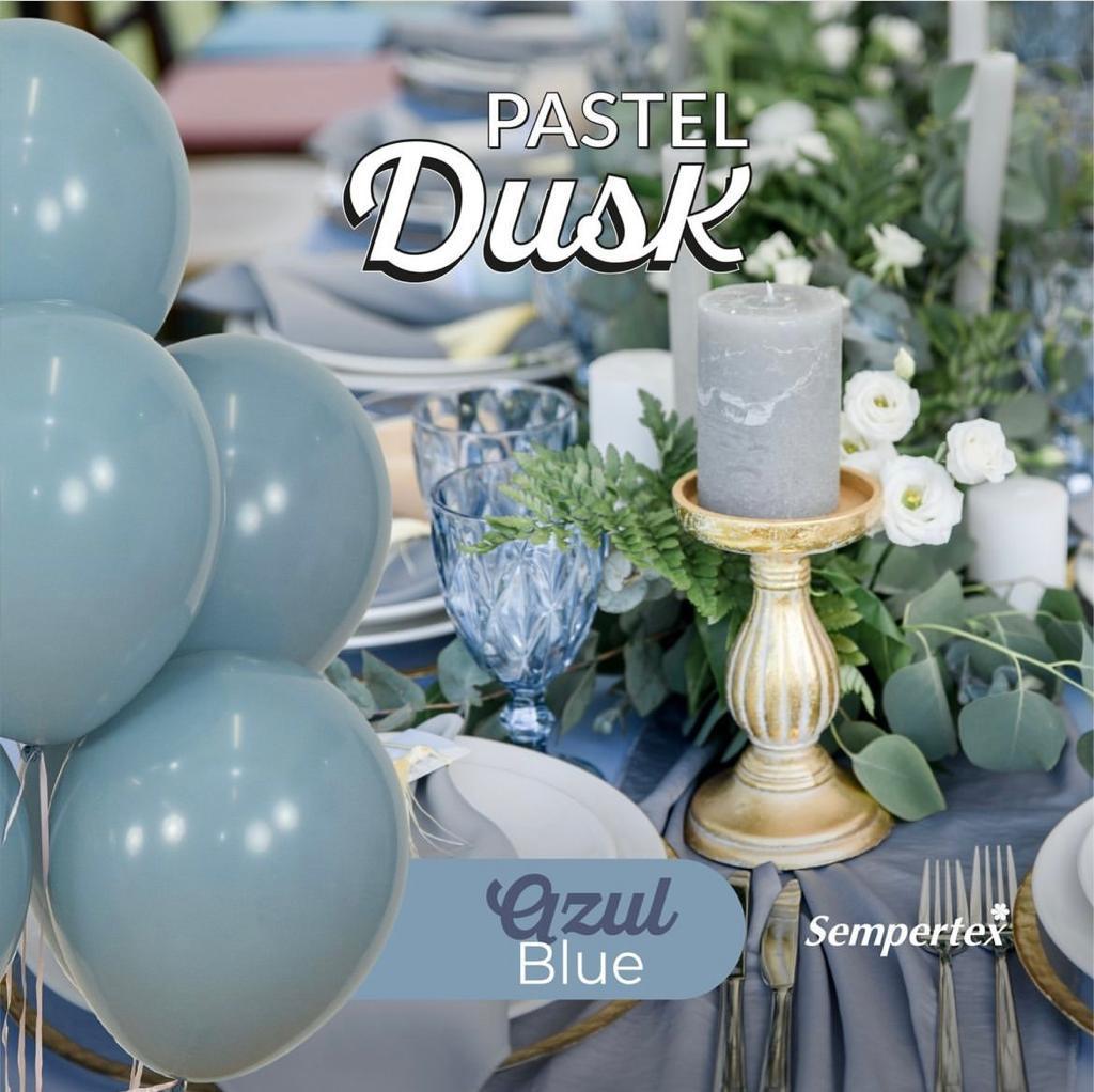 Bouquet de globos Latex 12" Pastel Dusk Azul