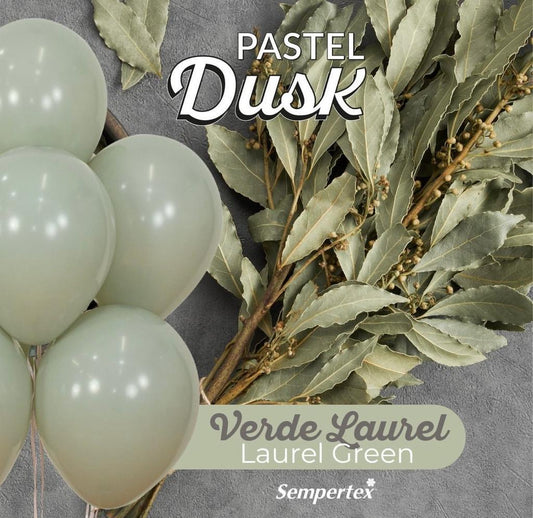 Bouquet de globos Latex 12" Pastel Dusk Verde Laurel