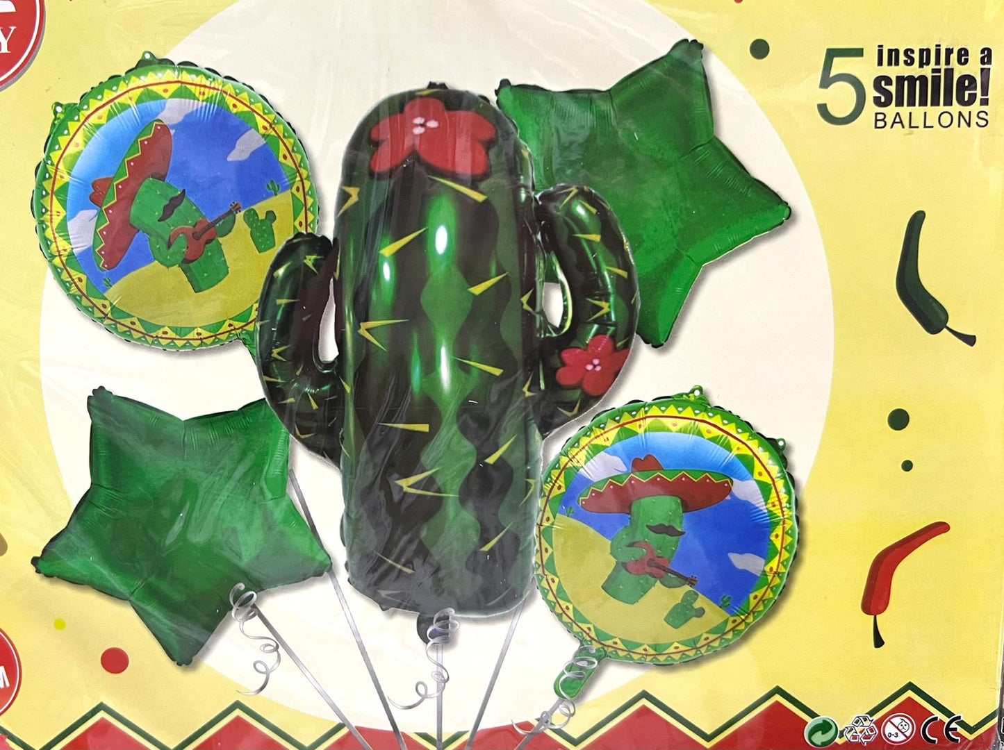 Set de Globos Cactus Mexicano